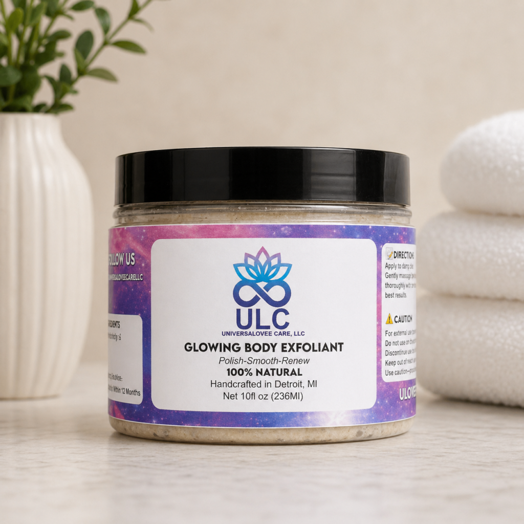 glowing body exfoliant